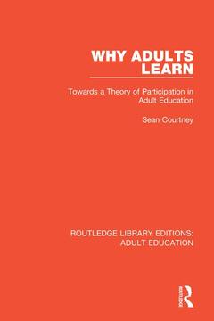 Couverture de l’ouvrage Why Adults Learn