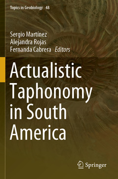 Couverture de l’ouvrage Actualistic Taphonomy in South America
