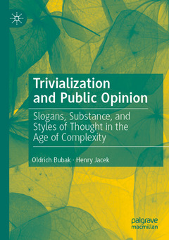Couverture de l’ouvrage Trivialization and Public Opinion