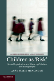 Cover of the book Children as ‘Risk'