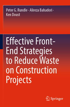 Cover of the book Effective Front-End Strategies to Reduce Waste on Construction Projects
