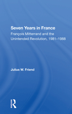 Couverture de l’ouvrage Seven Years In France