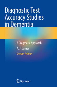 Couverture de l’ouvrage Diagnostic Test Accuracy Studies in Dementia