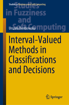Couverture de l’ouvrage Interval-Valued Methods in Classifications and Decisions