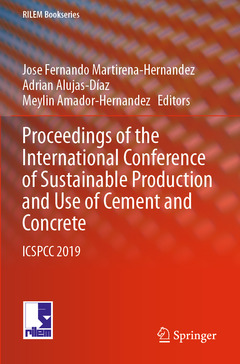 Couverture de l’ouvrage Proceedings of the International Conference of Sustainable Production and Use of Cement and Concrete