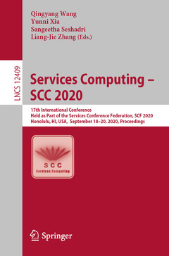 Couverture de l’ouvrage Services Computing – SCC 2020