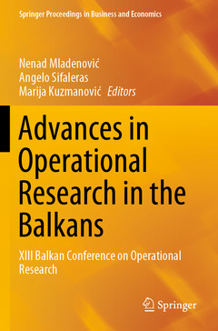 Couverture de l’ouvrage Advances in Operational Research in the Balkans