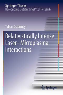 Couverture de l’ouvrage Relativistically Intense Laser–Microplasma Interactions