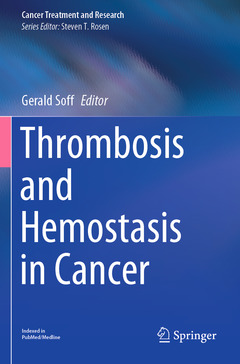 Couverture de l’ouvrage Thrombosis and Hemostasis in Cancer