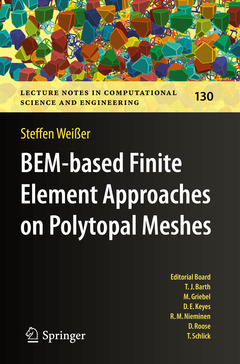 Couverture de l’ouvrage BEM-based Finite Element Approaches on Polytopal Meshes