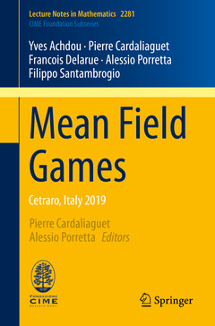 Couverture de l’ouvrage Mean Field Games