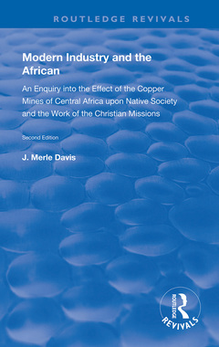 Couverture de l’ouvrage Modern Industry and the African