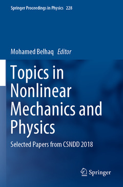 Couverture de l’ouvrage Topics in Nonlinear Mechanics and Physics