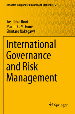 Cover of the book International Governance and Risk Management