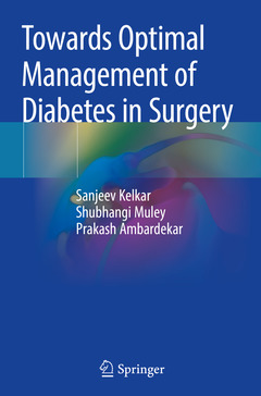 Couverture de l’ouvrage Towards Optimal Management of Diabetes in Surgery