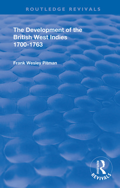 Couverture de l’ouvrage The Development of the British West Indies