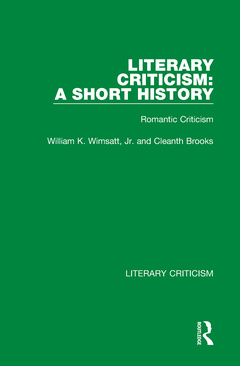 Cover of the book Literary Criticism: A Short History