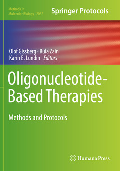 Couverture de l’ouvrage Oligonucleotide-Based Therapies