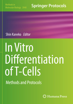 Couverture de l’ouvrage In Vitro Differentiation of T-Cells