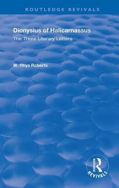Couverture de l’ouvrage The Three Literary Letters