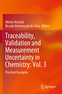 Couverture de l’ouvrage Traceability, Validation and Measurement Uncertainty in Chemistry: Vol. 3