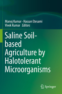 Couverture de l’ouvrage Saline Soil-based Agriculture by Halotolerant Microorganisms