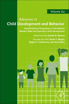 Couverture de l’ouvrage Interdisciplinary Perspectives on the Relation between Sleep and Learning in Early Development