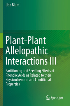 Couverture de l’ouvrage Plant-Plant Allelopathic Interactions III