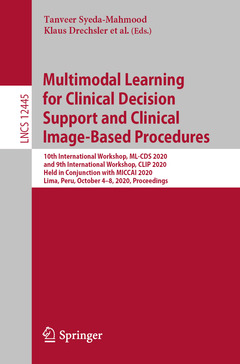 Couverture de l’ouvrage Multimodal Learning for Clinical Decision Support and Clinical Image-Based Procedures