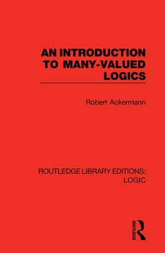 Couverture de l’ouvrage An Introduction to Many-valued Logics