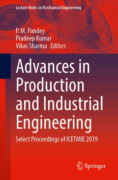 Couverture de l’ouvrage Advances in Production and Industrial Engineering