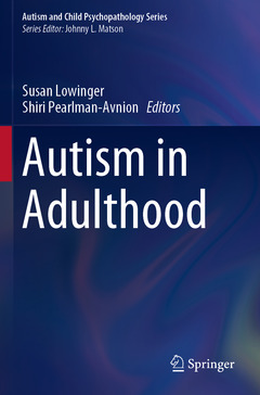 Couverture de l’ouvrage Autism in Adulthood