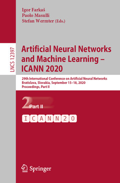 Couverture de l’ouvrage Artificial Neural Networks and Machine Learning – ICANN 2020