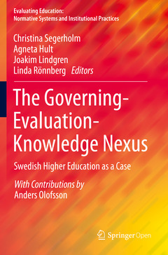 Couverture de l’ouvrage The Governing-Evaluation-Knowledge Nexus