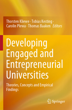 Couverture de l’ouvrage Developing Engaged and Entrepreneurial Universities