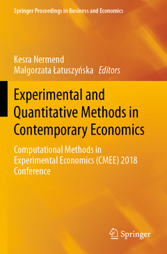 Couverture de l’ouvrage Experimental and Quantitative Methods in Contemporary Economics