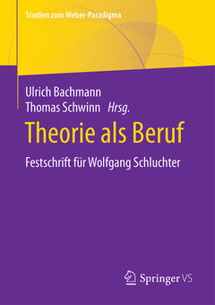 Couverture de l’ouvrage Theorie als Beruf