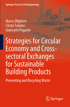 Couverture de l’ouvrage Strategies for Circular Economy and Cross-sectoral Exchanges for Sustainable Building Products