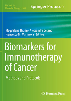 Couverture de l’ouvrage Biomarkers for Immunotherapy of Cancer