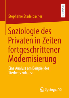 Couverture de l’ouvrage Soziologie des Privaten in Zeiten fortgeschrittener Modernisierung