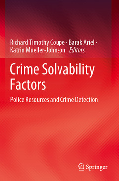 Couverture de l’ouvrage Crime Solvability Factors