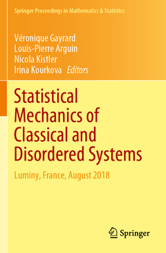 Couverture de l’ouvrage Statistical Mechanics of Classical and Disordered Systems