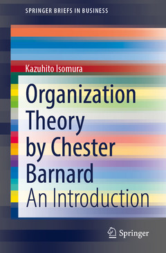 Couverture de l’ouvrage Organization Theory by Chester Barnard