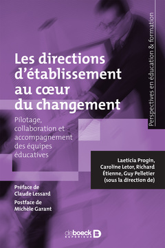 Cover of the book Les directions d’établissement au cœur du changement