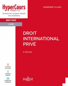 Cover of the book Droit international privé. 6e éd.