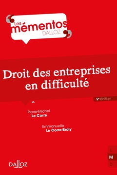 Cover of the book Droit des entreprises en difficulté. 9e éd.