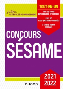 Cover of the book Concours Sésame 2021-2022 - Tout-en-un