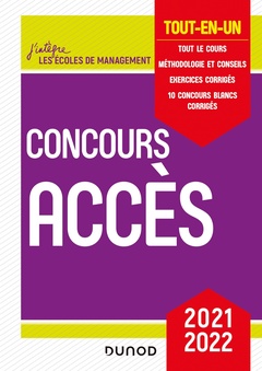 Cover of the book Concours Accès 2021-2022 - Tout-en-un