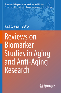 Couverture de l’ouvrage Reviews on Biomarker Studies in Aging and Anti-Aging Research