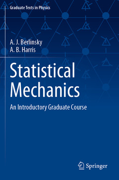 Couverture de l’ouvrage Statistical Mechanics